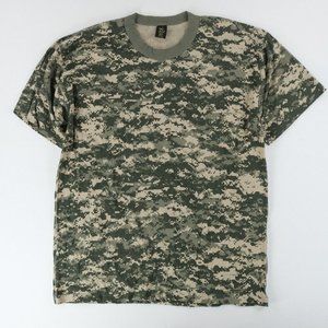 Vtg Tee Swing Digi Camouflage T-Shirt Military Green Single Stitch Soft Camo 2XL